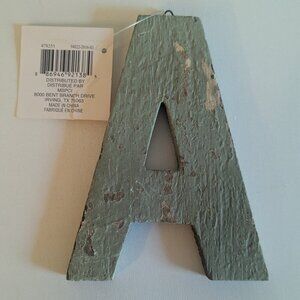 NWT Rustic Letter 'A' Wood Sign Distressed Farmhouse Michael's Home Wall Decor